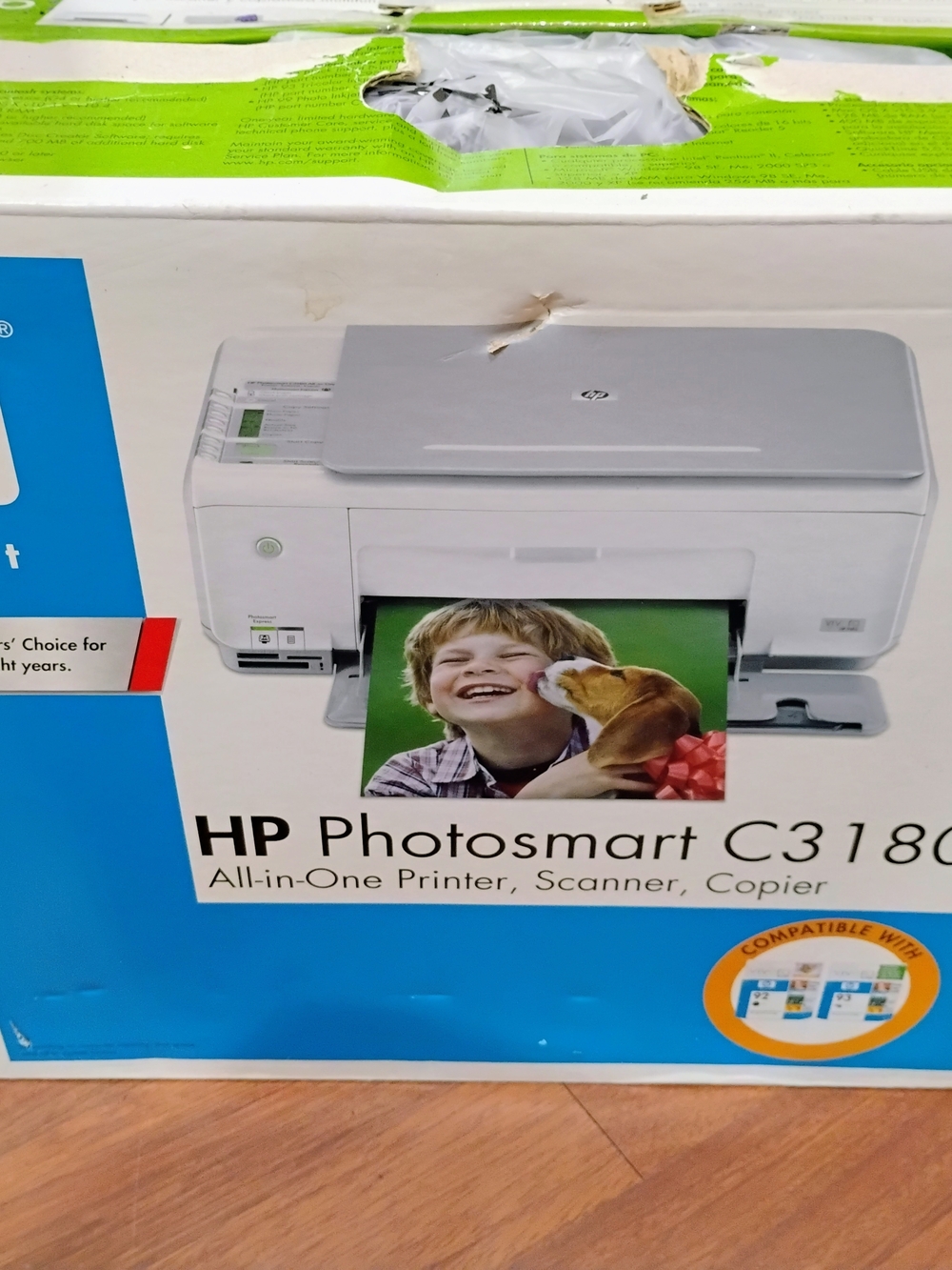 HP Photosmart C3180 All-in-One Printer White/Silver
